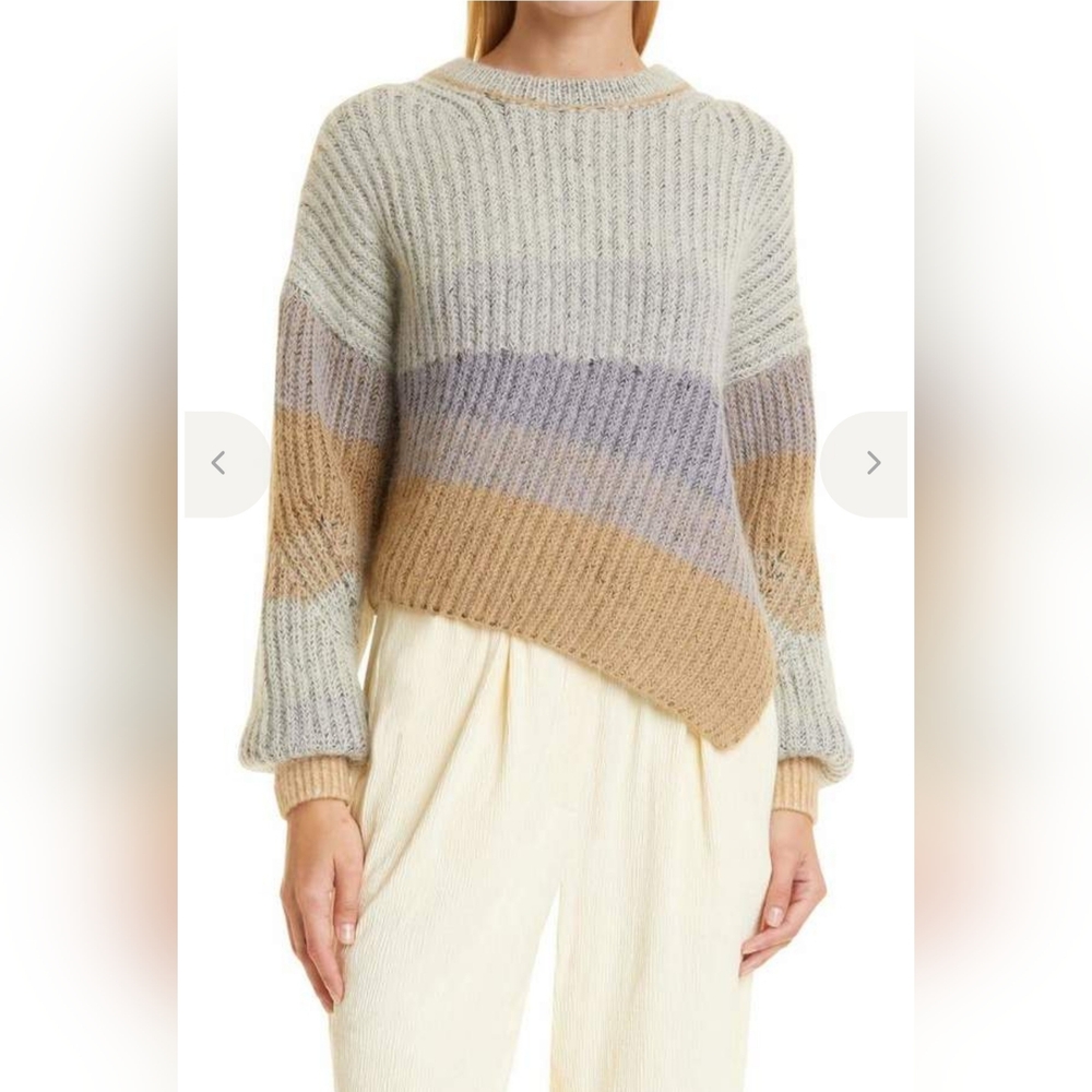 Jonathan Simkhai Alison Swaeter Wool-Alpaca Quiet Luxury Buttercream Space Dye S